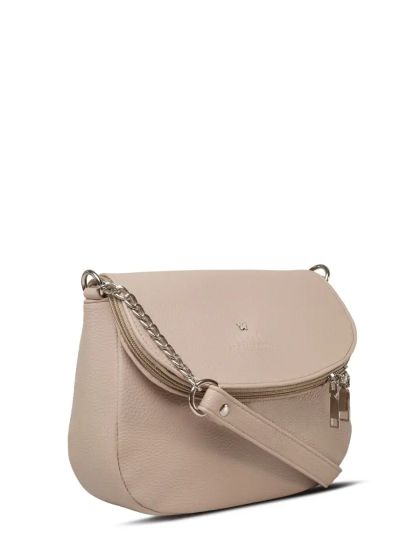Сумка кросс-боди бежевая